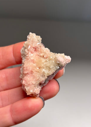 9 Pieces ! Pink Rhodocrosite with Quartz Lot