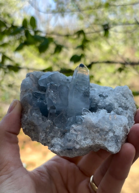 Blue Celestite from Madagascar