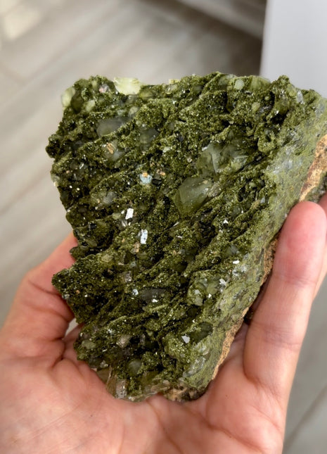 Very High Grade Forest Epidote with Quartz PM1224