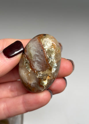 6 Piece Lot ! Golden Red Mica with Quartz