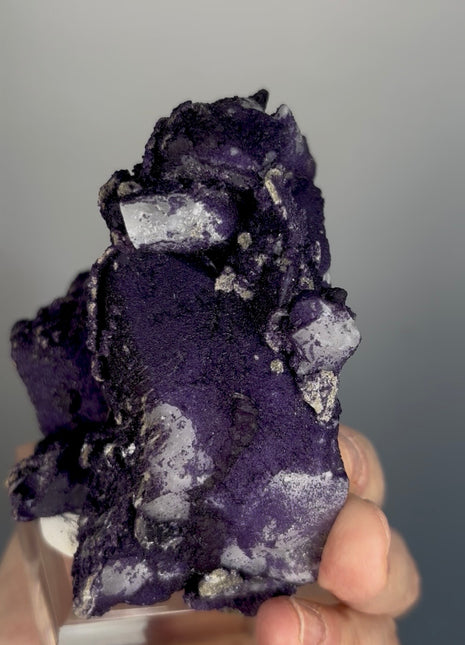 New ! Purple Fluorite Coated Quartz