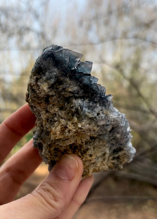 Blue Barite - From Cavnic mine, Romania