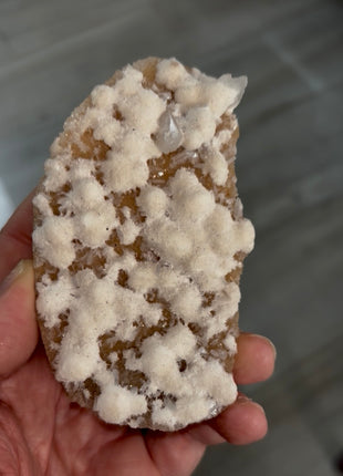 New ! Okenite Snowballs with Orange Stilbite