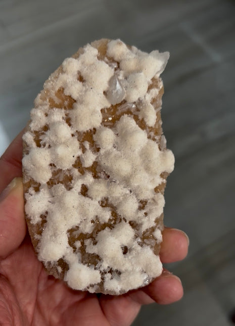 New ! Okenite Snowballs with Orange Stilbite