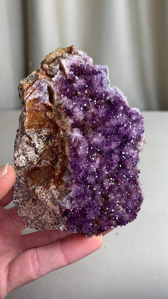Lustrous Amethyst Crystals Specimen - From Alacam Amethyst Mine