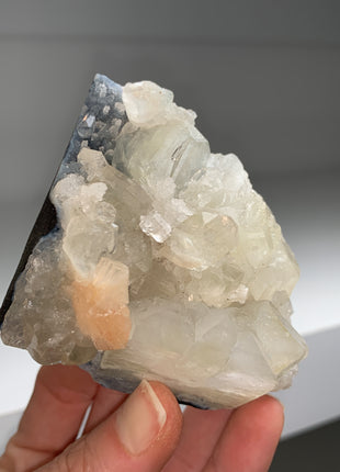 Apophyllite with Blue Chalcedony