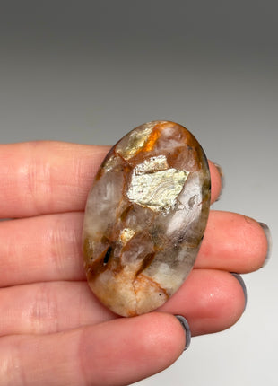 6 Piece Lot ! Golden Red Mica with Quartz