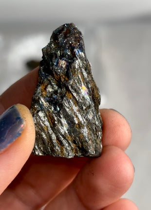 6 Pieces ! Rainbow Hematite Lot - 1992 find
