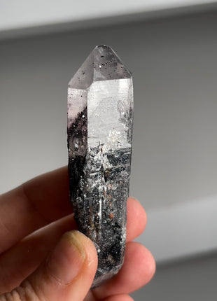 New ! Glittery Hematite Lithium Phantom Quartz