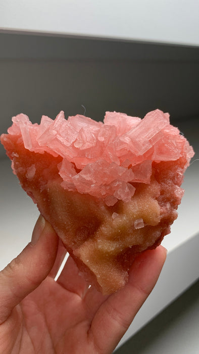 Pink Halite with Great Crystallization - from Searles Lake, California