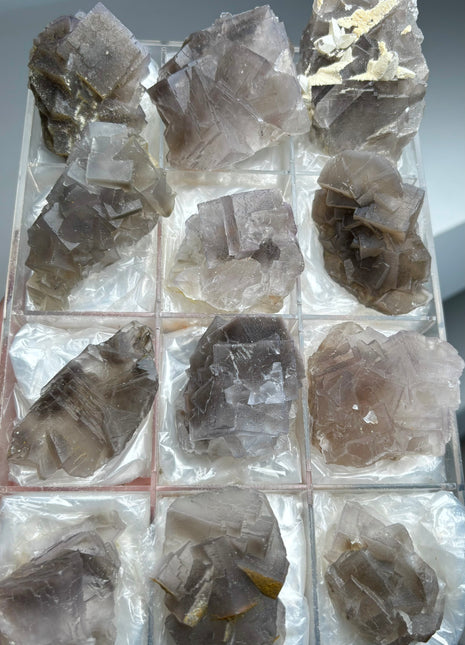 12 Piece Lot ! Blue Grey Fluorite Specimens