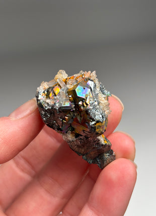 Rainbow Hematite with Quartz from Italy DW010