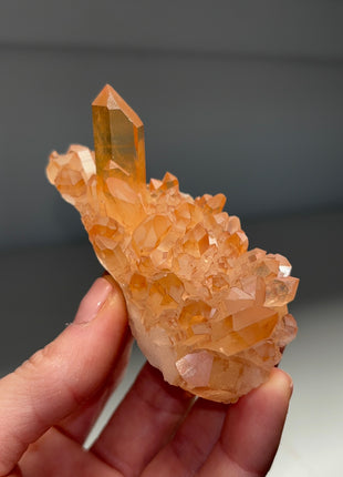 Tangerine Quartz from Diamantina, Brazil