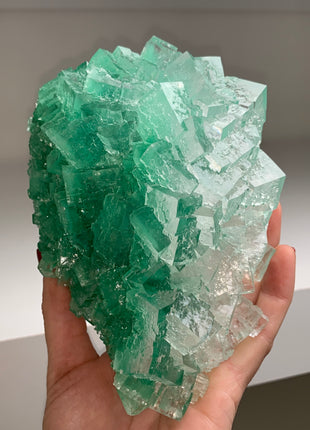 Very High Grade Gemmy Green Halite - From Lubin mine, Poland