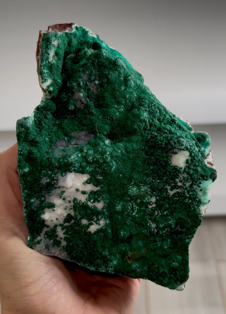 Sparkly Chalcedony with Green Malachite