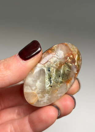 6 Piece Lot ! Golden Red Mica with Quartz