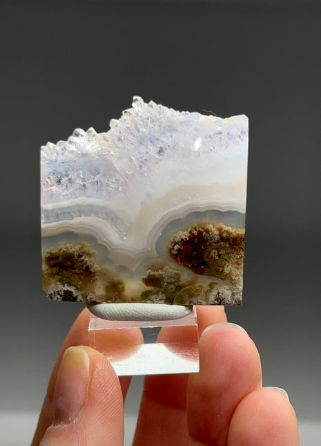 Pink Banded Flower Agate