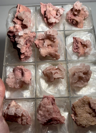 12 Pieces ! Pink Halite Lot