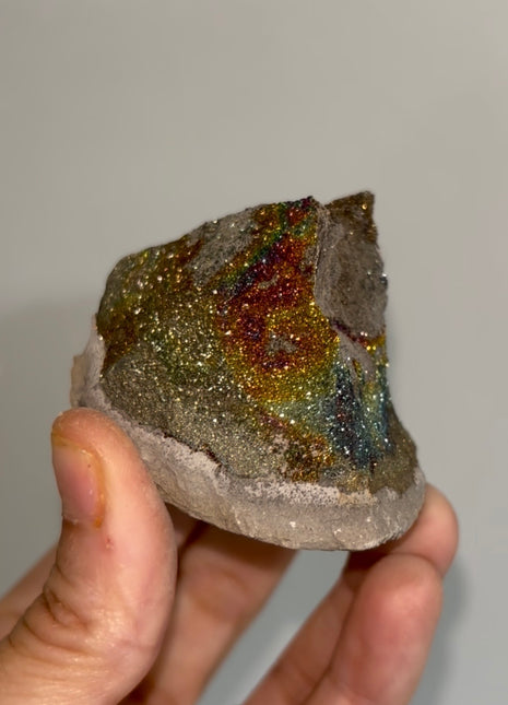 Spectropyrite Specimen from Volga River, Russia 🌈