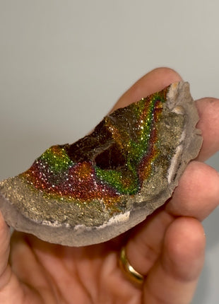 Spectropyrite Specimen from Volga River, Russia 🌈
