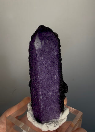 New ! Purple Fluorite Coated Quartz