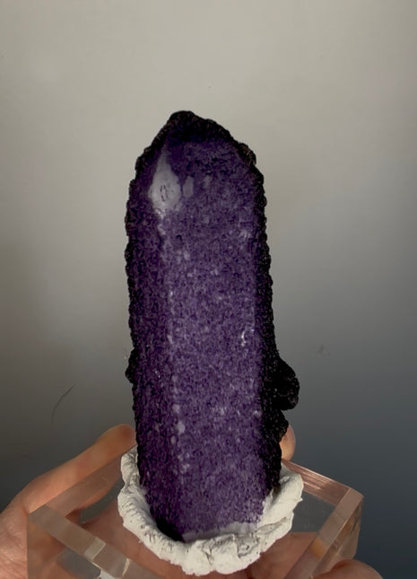 New ! Purple Fluorite Coated Quartz