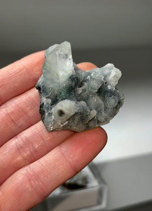 18 Pieces ! Druzy Blue Chalcedony with Apophyllite Lot
