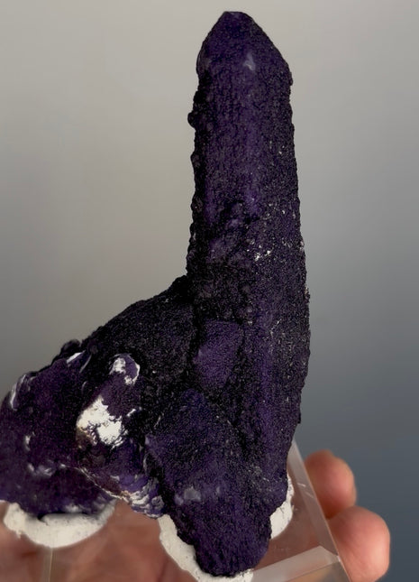 New ! Purple Fluorite Coated Quartz