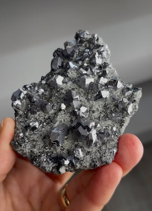 Silvery  Galena with Quartz  PM1296