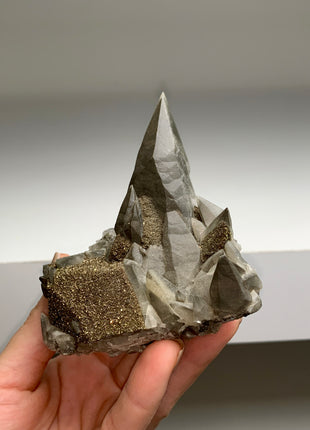 Black Calcite with Chalcopyrite from Missouri - Collection # 221 *