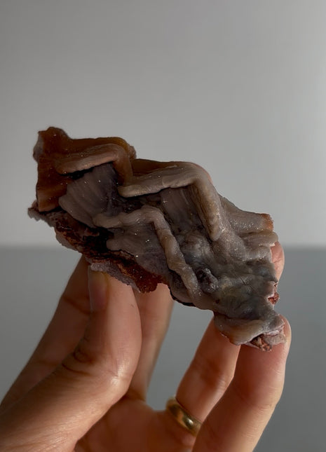 Unusual ! Amethyst after Chalcedony Specimen PM1047