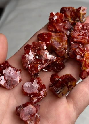 10 Piece Lot ! Red Vanadinite Crystals