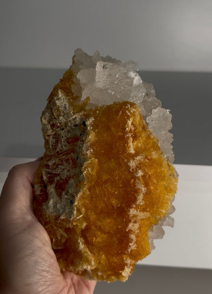 Exquisite Golden Selenite with Halite from Peru
