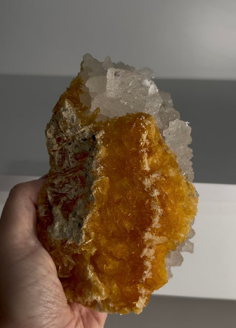 Exquisite Golden Selenite with Halite from Peru