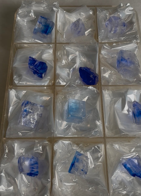Blue Halite Specimens lot - 12 Pieces !