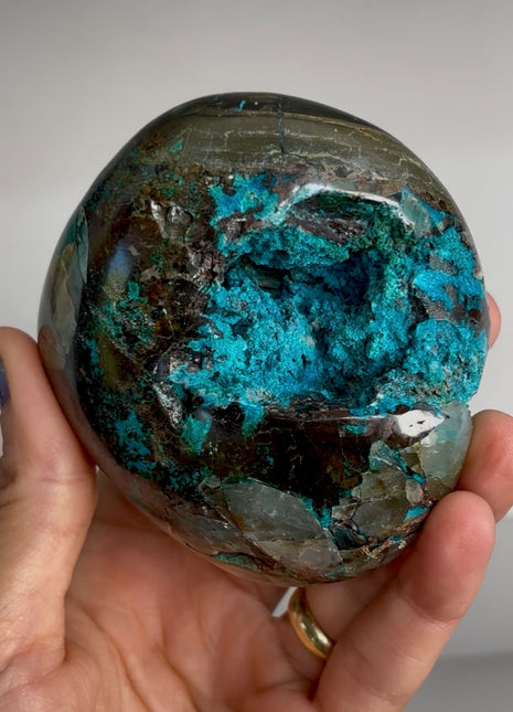 Blue Chrysocolla Geode PM1531
