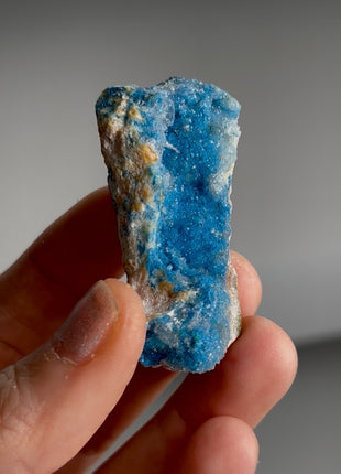 Blue Shattuckite with Quartz from Namibia