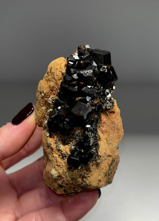 Amazing and Rare ! Black Melanite Garnet Specimen