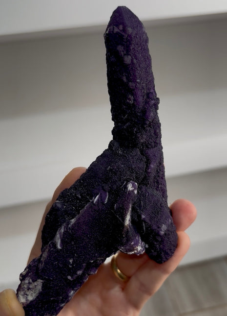 Purple Fluorite Coated Quartz
