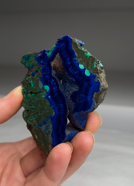 Rare and Amazing ! Blue Azurite from Siberia, Russia