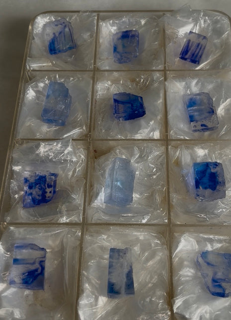 Blue Halite Specimens lot - 12 Pieces !