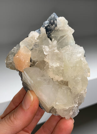 Apophyllite with Blue Chalcedony