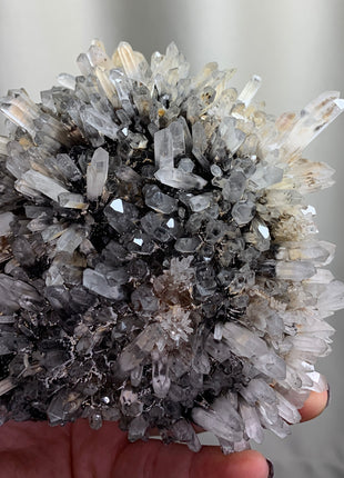 Old find ! Quartz Flower with Sphalerite Inclusions - From Bulgaria