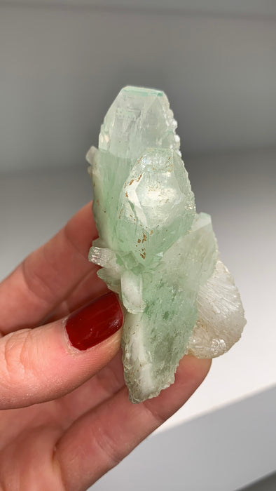 Green Apophyllite with Stilbite