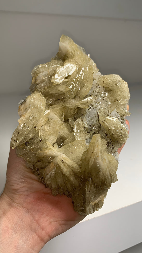 Finest ! Yellow Barite with Chalcopyrite and Quartz