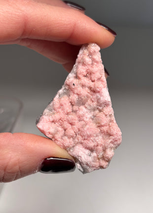 9 Pieces ! Pink Rhodocrosite with Quartz Lot