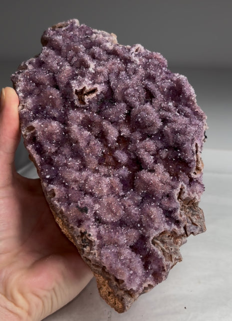 Unusual ! Pink Amethyst after Barite - From Alacam Mine