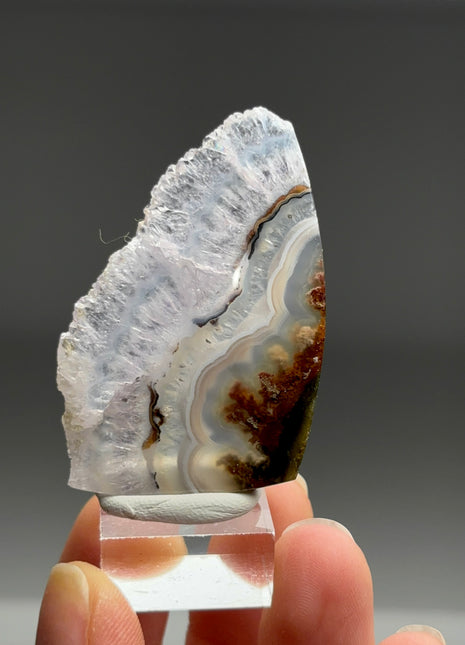 Pink Banded Flower Agate