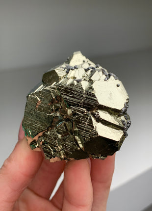 Very Lustrous Pyrite ! From Huanzala, Peru