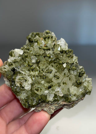 Forest Epidote with Quartz